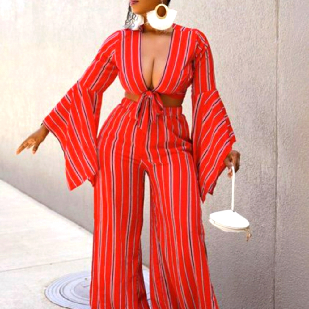 2 PIECE WIDE LEG PANTS SET